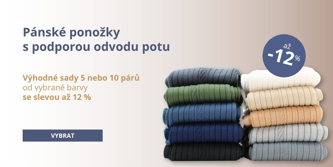 Výhodné sady ponožek se slevou až 12 %